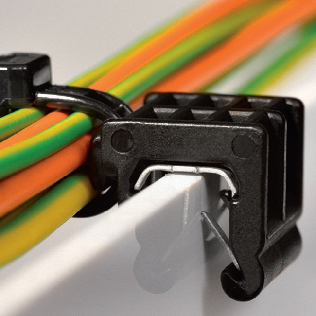 分体式边缘卡扣  适用板厚 1-3mm 边缘固定 PA66HS