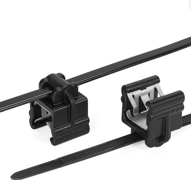 分体式边缘卡扣  适用板厚 1-3mm  顶端固定  PA66HS