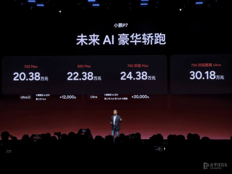 小鹏P7新增三款颜色 携第二代VLA上市 售价20.38万元起